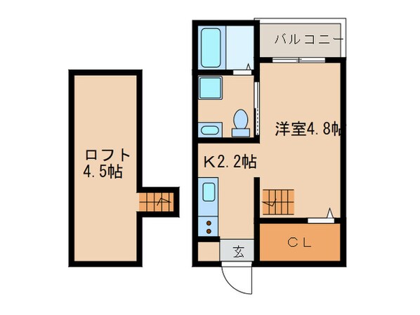 ブランノワール本陣Ｎの物件間取画像